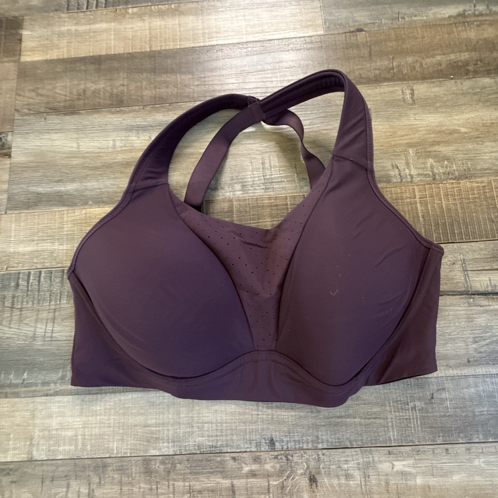 Lululemon Run Times Bra Size 34D High Support Red Merlot Burgundy